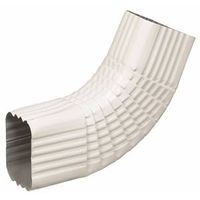 Amerimax White Aluminum Gutter Side Elbow for Downspouts (Model 27065)