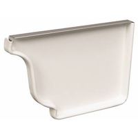Right White End Cap Gutter