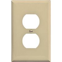 Ivy 1G DPLX Urea Wall Plate Mid-Size 1-Gang Ivory