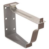 Amerimax Snap Lok Bracket, 5" L x 2" W x 4" H, Aluminum, Brown