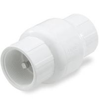 1/2" White PVC Check Valve
