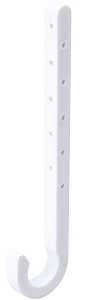 B&K Baby J-Hook, 1-1/4" Opening, ABS (P01-125HC)