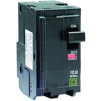 Square D QO QO230CP Circuit Breaker, 30 A, 2-Pole, 120/240 VAC, 48 VDC, Plug Mounting, Almond