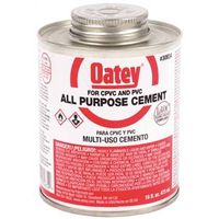 Harvey Cement, 16 oz Liquid, Clear/Milky, Solvent for Plumbing