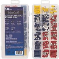 ProSource CP-1803L Electrical Terminals and Connectors Repair Kit, Plastic, 180-Piece