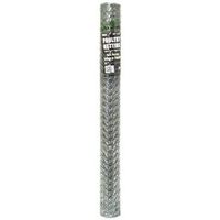 Jackson Wire Poultry Hex Netting, 25 ft L x 36 in W, 20 Gauge, 1 in Mesh, Galvanized