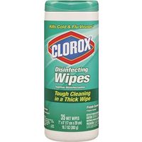 Clorox 01593 Disinfecting Wipes, Liquid, Fresh, White, 80CT