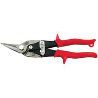 Crescent Wiss M1R Aviation Snip, 9-3/4 in OAL, Left Cut, Molybdenum Steel Blade, Red Handle