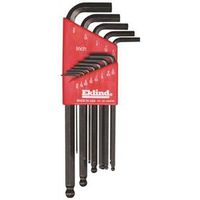 Eklind 13213 Hex Key Set, 13-Piece, Includes 0.05 to 3/8 in Keys, Steel, Black