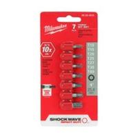 Milwaukee 48-32-4615 Insert Bit Set, 7-Piece, Steel Bit Insert Torx Set