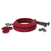 Korky Tank-to-Bowl Gasket, 3" ID x 4-1/4" OD, Sponge Rubber, Red, for 3" 2-Piece Toilets