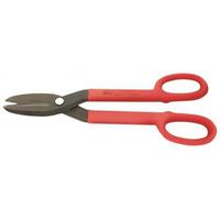 Crescent Wiss WDF12S Tinner Snip, 12.28 in OAL, 2-3/4 in L Cut, Steel Blade, Black/Rawhide Handle