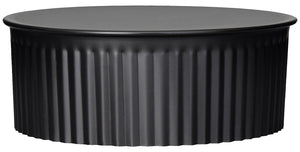 Imperial Round End Cap 6 In Dia Black (BM0151)