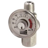 Tru-Flate 41-135 Air Regulator with Gauge 1/4" MPT Air ADJ Valve
