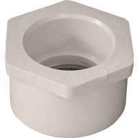IPEX Reducing Bushing, 2" x 1-1/4", Spigot x Socket, White, SCH 40, 150 PSI
