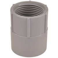 Carlon E942JR Conduit Adapter, 2" FPT x Socket, 2-47/64" Dia, 2-5/16" L, PVC, Gray
