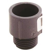 Carlon E943D-CTN Terminal Adapter, 1/2 in MPT x Socket, PVC, Gray, 1.04 in Dia, 1.31 in L