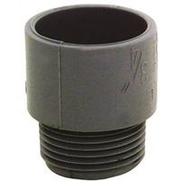 Carlon E943E-CTN Terminal Adapter, 3/4 in MPT x Socket, PVC, Gray, 1.29 in Dia, 1.47 in L