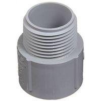 Carlon 2" Male Conduit Adapter, 2.71" Diameter, 2.09" Length, PVC, Gray (E943JRR)