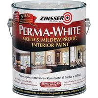 Zinsser Kitchen and Bath Semi-Gloss Paint, White, 1 Gallon Can