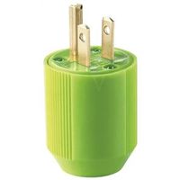Eaton Wiring Devices BP3867-4GN Electrical Plug, 2-Pole, 15 A, 125 V, NEMA 5-15, Fluorescent Green H