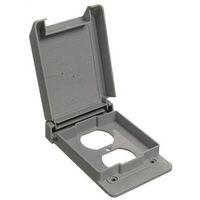 Carlon E98GDRN-CAR Device Cover, Rectangular, 1-Gang, Polycarbonate, Gray, Textured