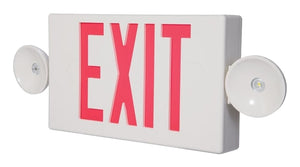 Sure-Lites LPXC Series LPXC25 Emergency Light Exit Sign Combo, Red, 120/277 V, 0.98 W