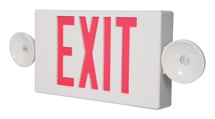 Sure-Lites LPXC Series LPXC25 Emergency Light Exit Sign Combo, Red, 120/277 V, 0.98 W