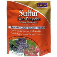 Bonide 142 Series Plant Fungicide Powder, 4 lb Bag, Rotten Egg, Pale Yellow, Dust Sulfur