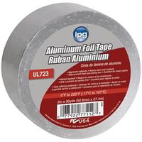 IPG 9201 Foil Tape, 30 Yd L, 2 In W, Aluminum Foil