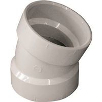 Canplas 2" PVC Pipe Elbow, 22.5° Hub, White (Model 192552)