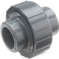 NDS U-0500-S 1/2" Slip Joint Pipe Union, Gray, SCH 80, 150 PSI