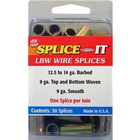 New Farm LBW5 Series Wire Splice, 4.3 in L, Stainless Steel Splice-It Barb Wire Fence