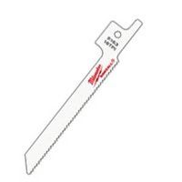 Milwaukee 48-00-5163 Reciprocating Saw Blade 5/16 in W 3-5/8 in L 18 TPI Bi-Metal Cutting Edge 5PK