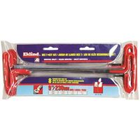 Eklind 53198 Hex T-Key Set, 8-Piece, 3/32 to 1/4 in, Black