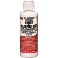 Oatey 30106 Soldering Flux, 4 oz, Liquid, Light Yellow 3OZ Acid LIQ Flux