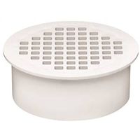Oatey PVC Floor Drain with Snap-In Cover Design and Solvent Weld Connection (43569)