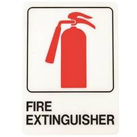 SIGN FIRE EXTNGR 5X7IN PL