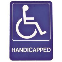 SIGN HANDICAP N 5X7IN PLA