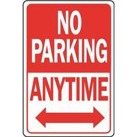 12x18ALU No Parkin Sign