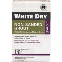 Custom WDG5-4 Non-Sanded Grout, White, 5 lb Box - 5LB WHT Dry Tile Grout