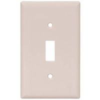 WHT 1-Gang 1-Toggle Wall Plate