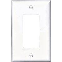 Eaton Wiring Devices PJ26W Decorative Wall Plate, 4-7/8 in L, 3-1/8 in W, 1-Gang, White, High-Gloss