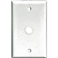 Eaton Wiring Devices 2128 Wall Plate, 4-1/2 in L, 2-3/4 in W, 1-Gang, White, High-Gloss