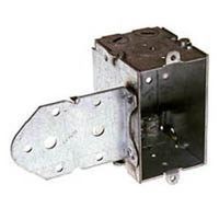 Raco 529 Switch Box, 1-Gang, 1-Outlet, 3 Knockout, 1/2 in Knockout, Steel, Gray, Galvanized