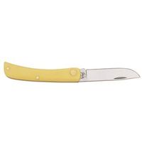 Case 00032 Pocket Knife, 2.8 in L Blade, Chrome Vanadium Steel, Yellow Handle