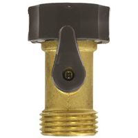 Gilmour Shut-Off Valve, 1-Port Brass Body BRS SGL Connector