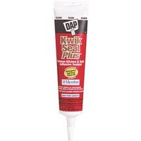 DAP Clear Adhesive Sealant, 24-Hour Cure, -20 to 180°F, 5.5 oz Tube