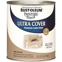 Rust-Oleum 1994502 Enamel Paint, Water, Gloss, Almond, 1 Qt Can, 120 Sq-Ft Coverage Area
