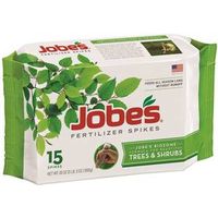 Jobes 01610 Fertilizer Pack, Spike, 15-3-3 N-P-K Ratio 15PK Tree/Shrub Spike